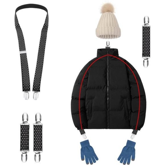 Mitten Clips and Hat Clip - Never Lose Mittens, Gloves, Cold Winter Days - Picture 4 of 7